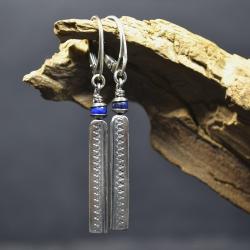 kolczyki z lapis lazuli,dugie kolczyki - Kolczyki - Biżuteria