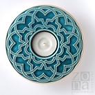 Ceramika i szkło lampion,świecznik,ceramika,ornament,turkus