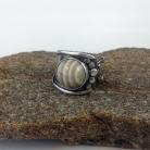 Pierścionki krzemień,oryginalny pierścionek,srebro