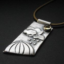 wsior,unikatowy,biżuteria srebrna,fiann - Wisiory - Biżuteria